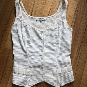 ANNE FONTAINE Button Down Tank